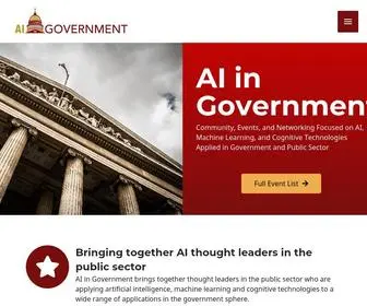 Aiingovernment.com(AI in Government) Screenshot