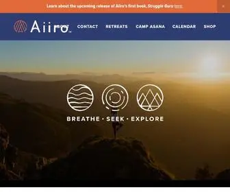 Aiirowellness.com(Aiiro) Screenshot