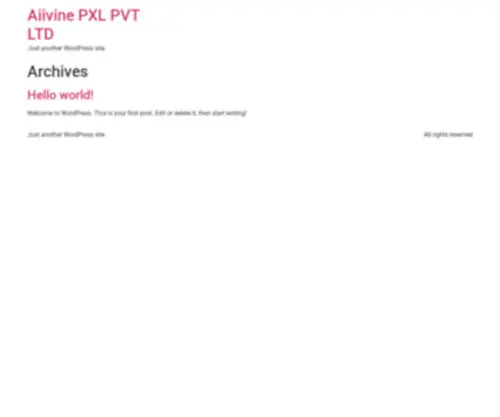 Aiivine.com(Aiivine Pxl Private Limited) Screenshot