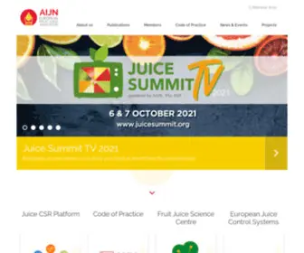 Aijn.org(European Fruit Juice Association) Screenshot