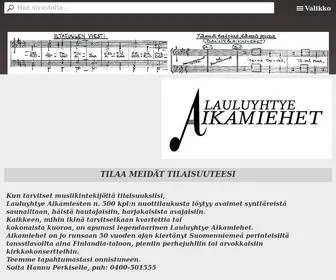 Aikamiehet.fi(Lauluyhtye Aikamiehet) Screenshot