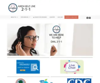 Aikenhelpline211.org(Aiken 211 Help Line) Screenshot