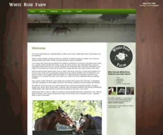 Aikenwhiterosefarm.com(White Rose Farm Horse Retirement Facility in Aiken South Carolina) Screenshot