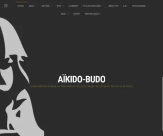 Aikido-Budo.fr(Aikido. Ecoles d'AÏKIDO et BUDO affinitaires du Blanc) Screenshot