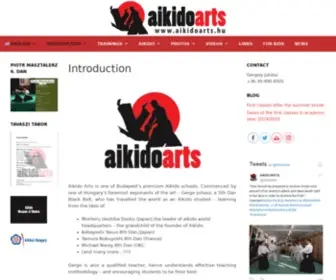 Aikidoarts.hu(Aikido oktatása felnőtteknek) Screenshot