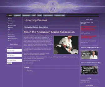 Aikido.co.uk(Komyokan Aikido Association) Screenshot