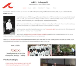 Aikido.fr(Académie aikido Kobayashi Hirokazu) Screenshot