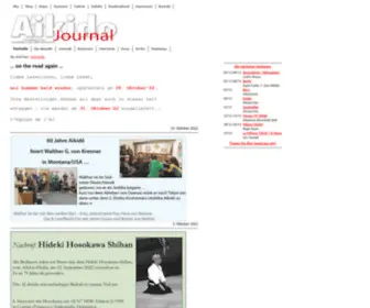 Aikidojournal.de(Aikido Journal) Screenshot