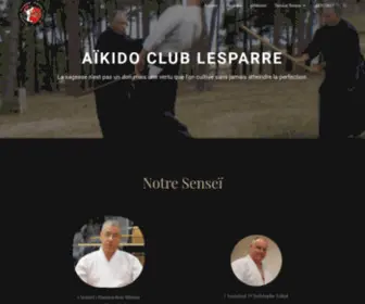 Aikidolesparre.fr(Aïkido) Screenshot