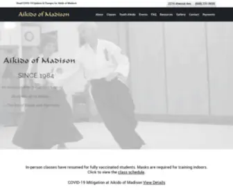 Aikidoofmadison.com(AOM Home) Screenshot