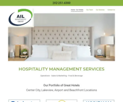 Ailhospitality.com(Our Hotels) Screenshot