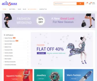Ailiganz.com(Home 1) Screenshot