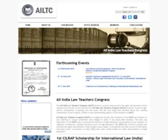 Ailtc.org(All India Law Teachers Congress) Screenshot