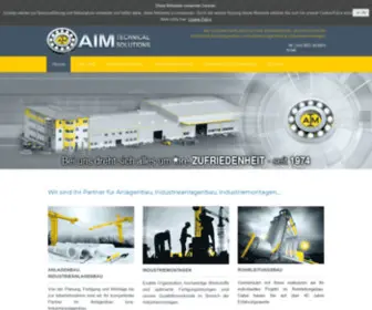 Aim-GMBH.at(Anlagenbau & Industriemontagen. Von der Fertigung bis zur Inbetriebnahme) Screenshot