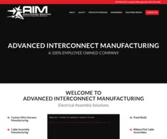 Aim-MFG.com(Electrical Assembly Solutions) Screenshot