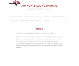 Aim-Onlinefortbildung.de(AIM Fortbildungsportal) Screenshot