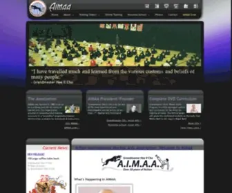 Aimaa.com(Action International Martial Arts Association) Screenshot