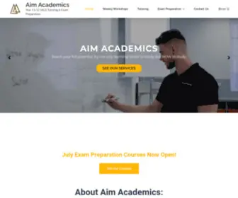 Aimacademics.com.au(Yr 11/12 SACE Tutoring & Exam Prep) Screenshot