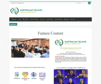 Aimamed.com.au(Australian Islamic Medical Association) Screenshot