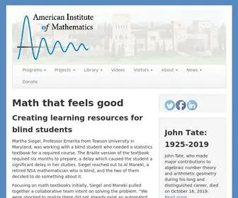 Aimath.org(American Inst) Screenshot