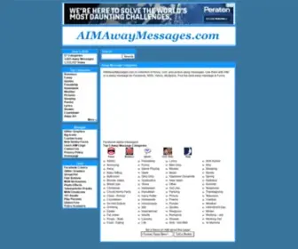 Aimawaymessages.com(AIM Away Messages) Screenshot