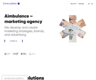 Aimbulance.com(маркетинговое агентство) Screenshot