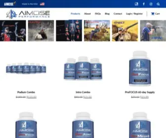 Aimcise.com(AIMCISE Performance Shooting Supplements) Screenshot
