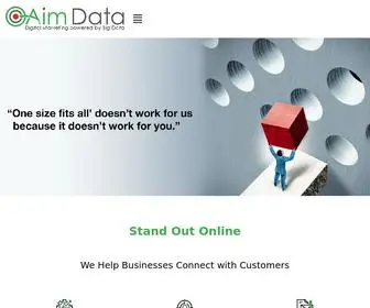 Aimdatadm.com(A digital marketing service agency) Screenshot