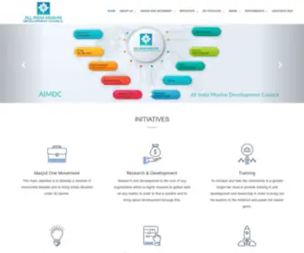 Aimdc.org(All India Muslim Development Council) Screenshot