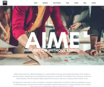 Aime.global(Aime Corporate Website) Screenshot
