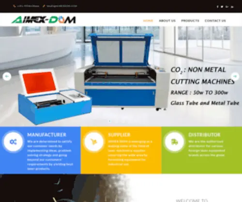 AimexDom.com(Laser cutting machine) Screenshot