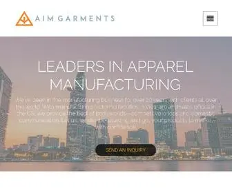 AimGarments.com(Apparel Manufacturing in Vietnam) Screenshot