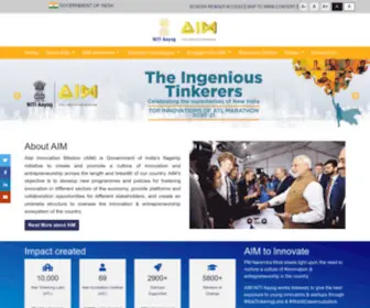 Aim.gov.in(Atal Innovation Mission (AIM)) Screenshot