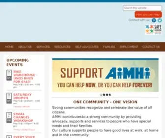 Aimhi.ca(Prince George Association for Community Living) Screenshot