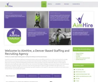 Aimhiredenver.com(Denver Staffing & Recruiting Agency) Screenshot