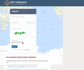 Aimindonesia.info(Direktorat Navigasi Penerbangan) Screenshot