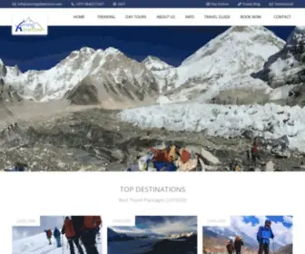 Aimingadventure.com(Trekking in Nepal) Screenshot