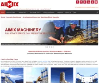 Aimixconcretebatchingplant.com(Concrete& Asphalt& Dry Mortar Mix Plants for Sale in AIMIX) Screenshot