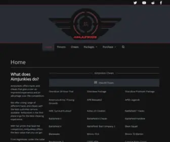 Aimjunkies.com(Cheats and Mods for PC Multiplayer Games) Screenshot