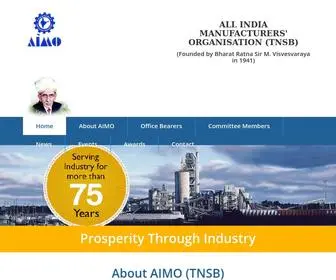 Aimotnsb.com(All India Manufacturers' Organisation) Screenshot