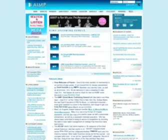 Aimp.org(Association of Independent Music Publishers) Screenshot