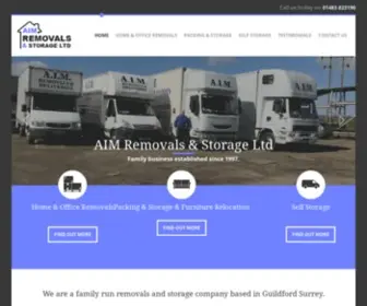 Aimremovals.com(AIM Removals & Storage Ltd Guildford) Screenshot