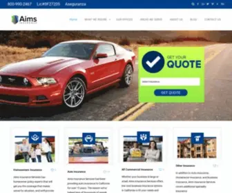 Aims4Insurance.com(Aims for Insurance) Screenshot