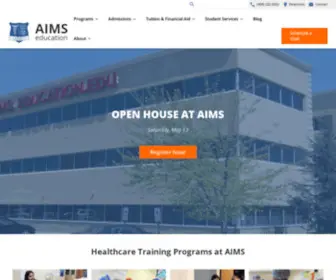 Aimseducation.edu(Healthcare Training Institute in New Jersey NJ) Screenshot