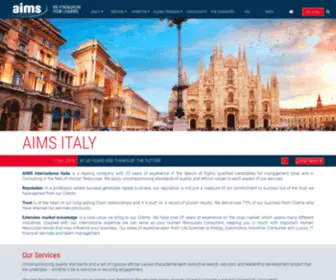 Aimsitalia.com(AIMS International Italia) Screenshot