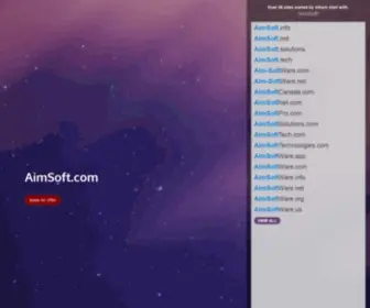 Aimsoft.com(Site Name Reserved For Right Buyer) Screenshot