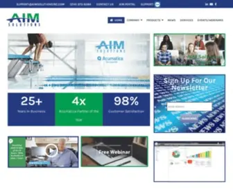 Aimsolutionsinc.com(Aim Solutions Inc) Screenshot