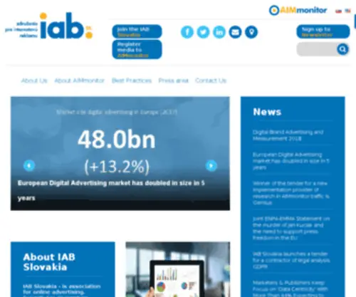 Aimsr.sk(IAB Slovakia) Screenshot