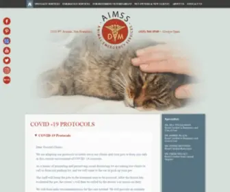 Aimss-SF.com(Veterinarian in San Francisco) Screenshot