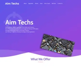 Aimtechs.co.in(Aim Techs Amravati Engineering Projects) Screenshot